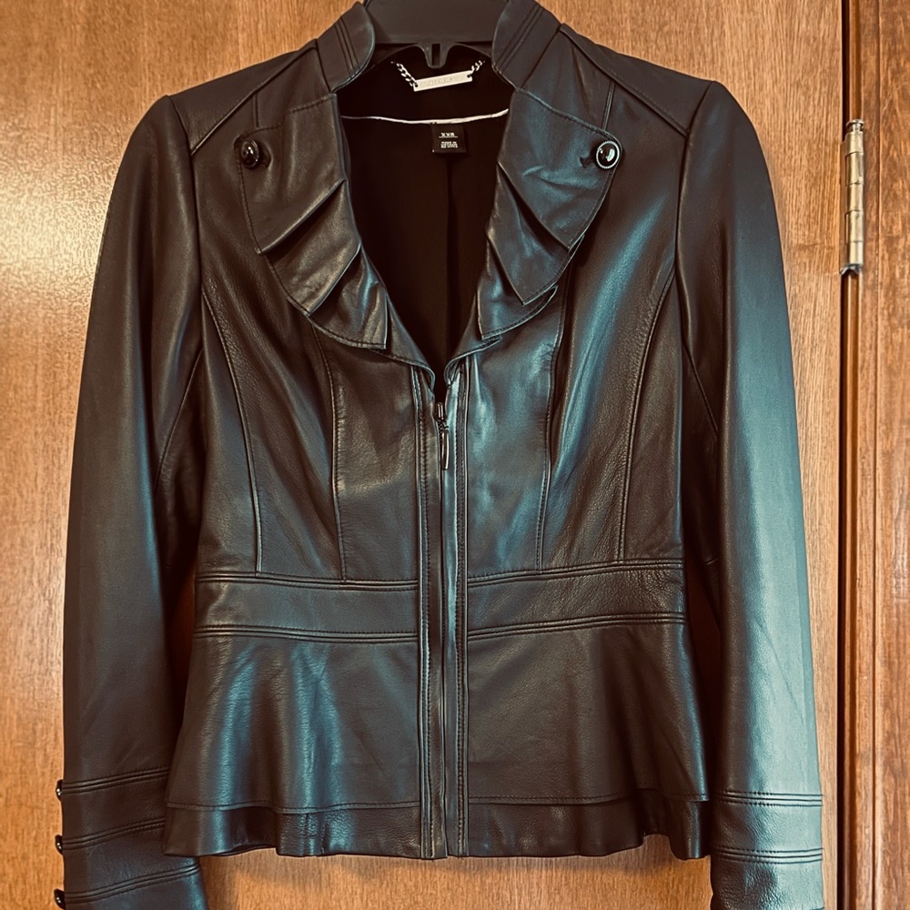 White House Black Market Leather Jacket